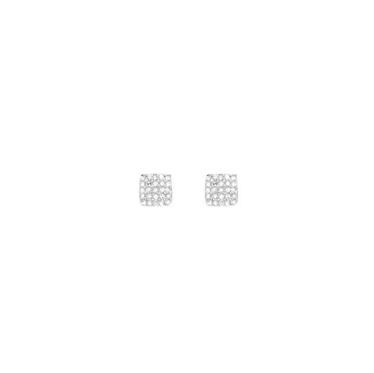 Women's Square Diamond Earrings