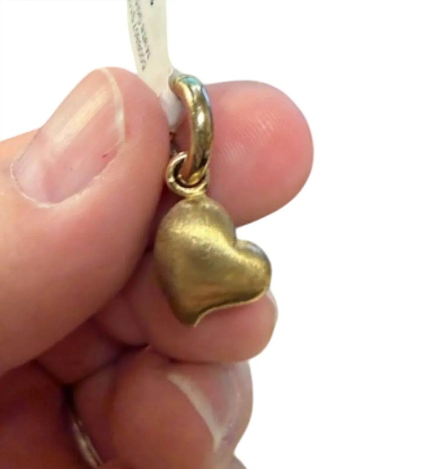Mattes, glattes Herz-Baumel-Charm