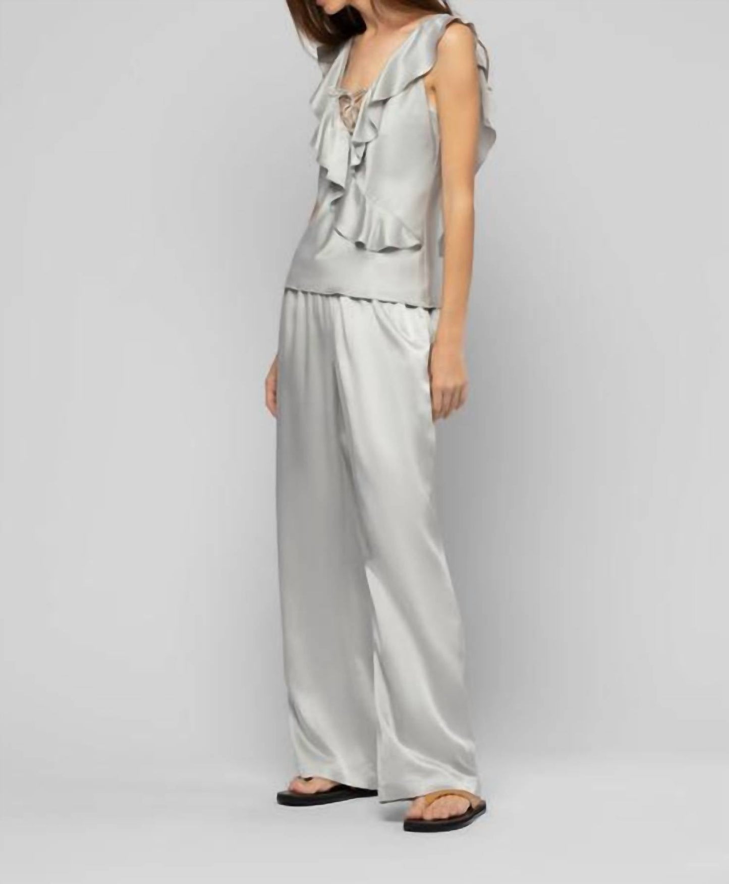 Barabelle Silk Wide Leg Pants