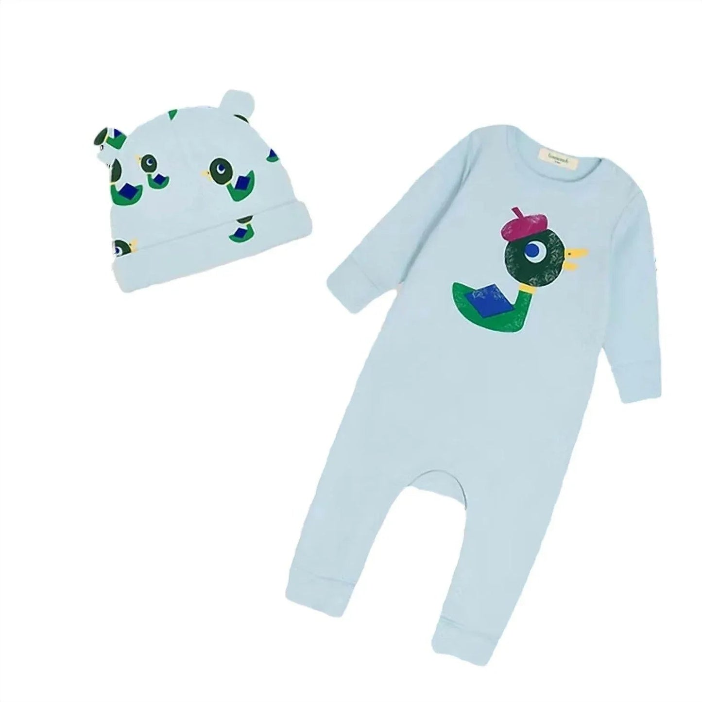 Kids Bayley Berry Monsieur Mallard & Hat Set Playsuit