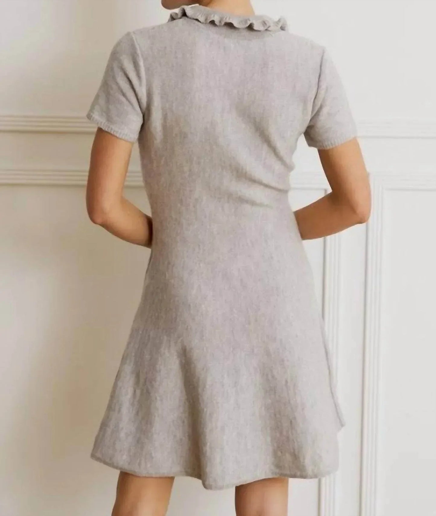 Polo-Minikleid mit Rüschen