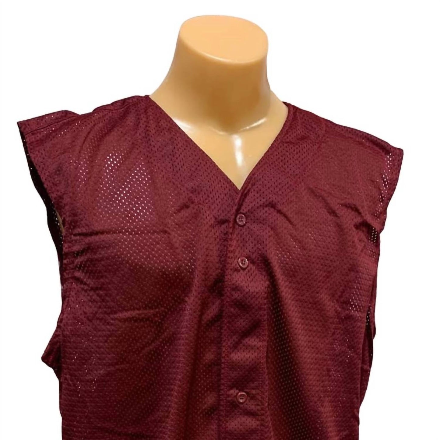 Unisex - Durchgeknöpfte Baseball-Tanktop-Westen aus Mesh - 2er-Pack
