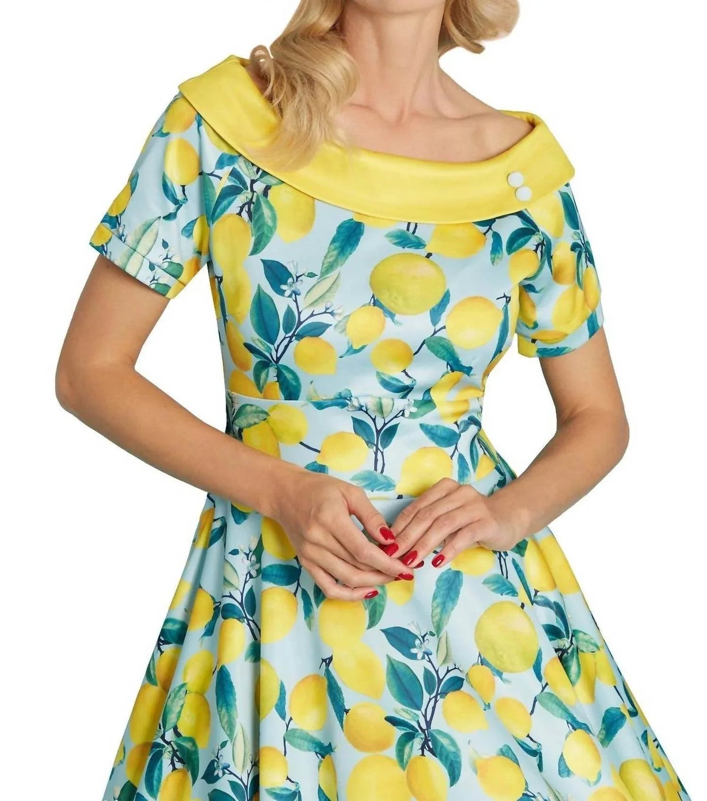 Darlene ausgestelltes Kleid