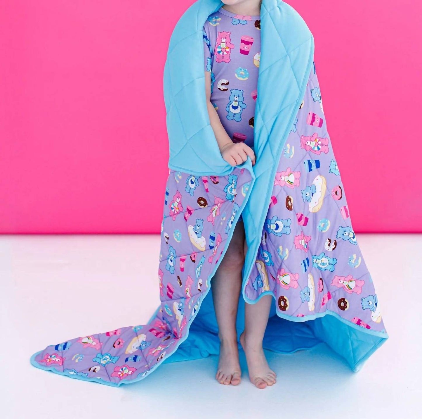 Glücksbärchis Donuts Und Kaffee Baby-Vogel-Quilt
