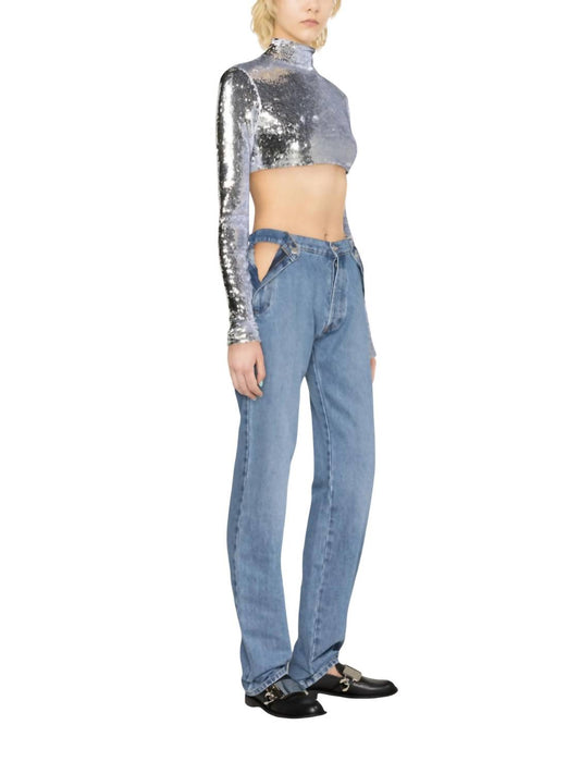 High-Rise Straight Leg Jeans