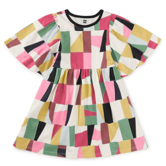 Girl's Butterfly Sleeve Dress