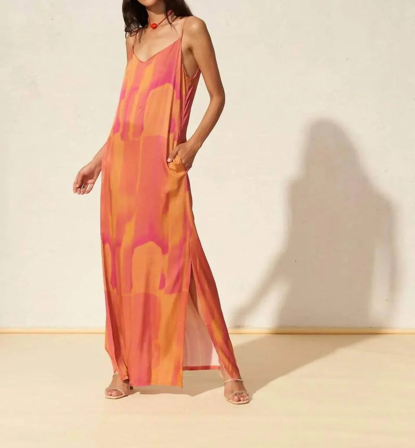 Angelique V-neck Maxi Dress