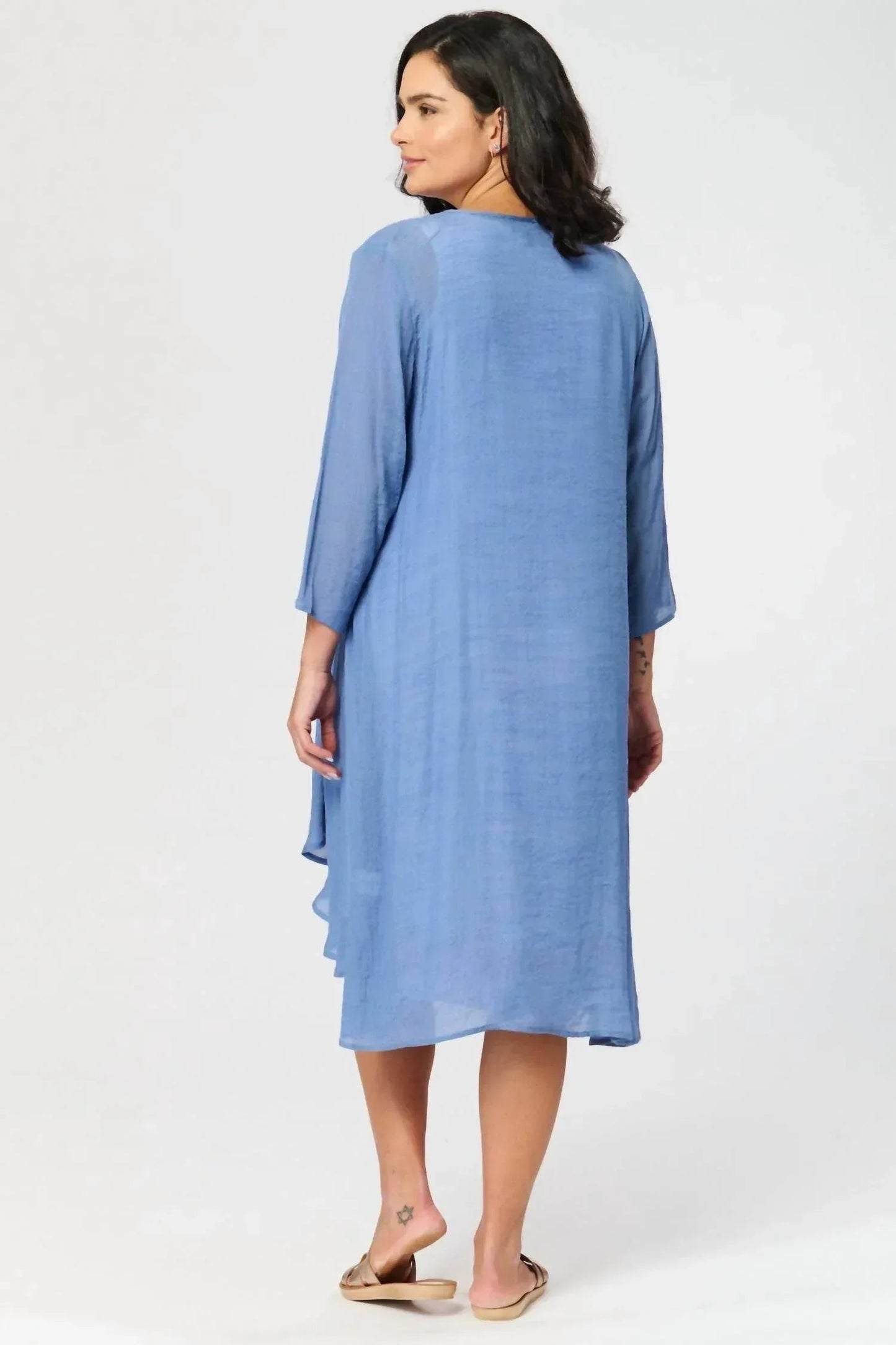 Langes Kleid mit Jacke