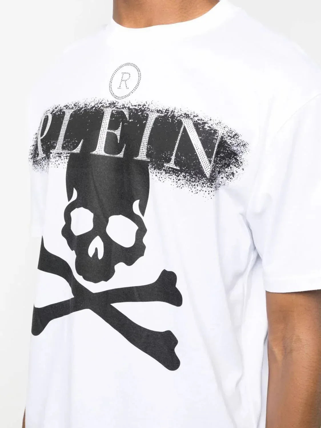 Rhinestone Logo Skull T-shirt