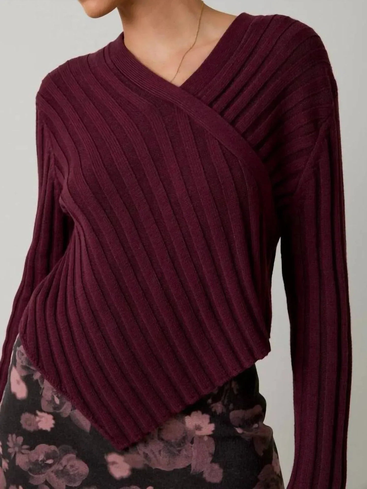 Twisted Sweater Top