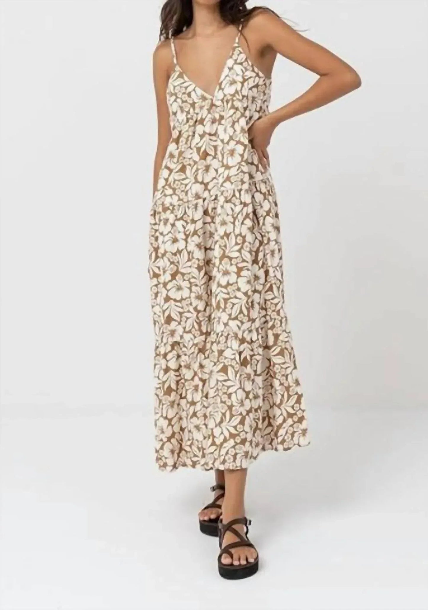 Pacific Tiered Midi Dress