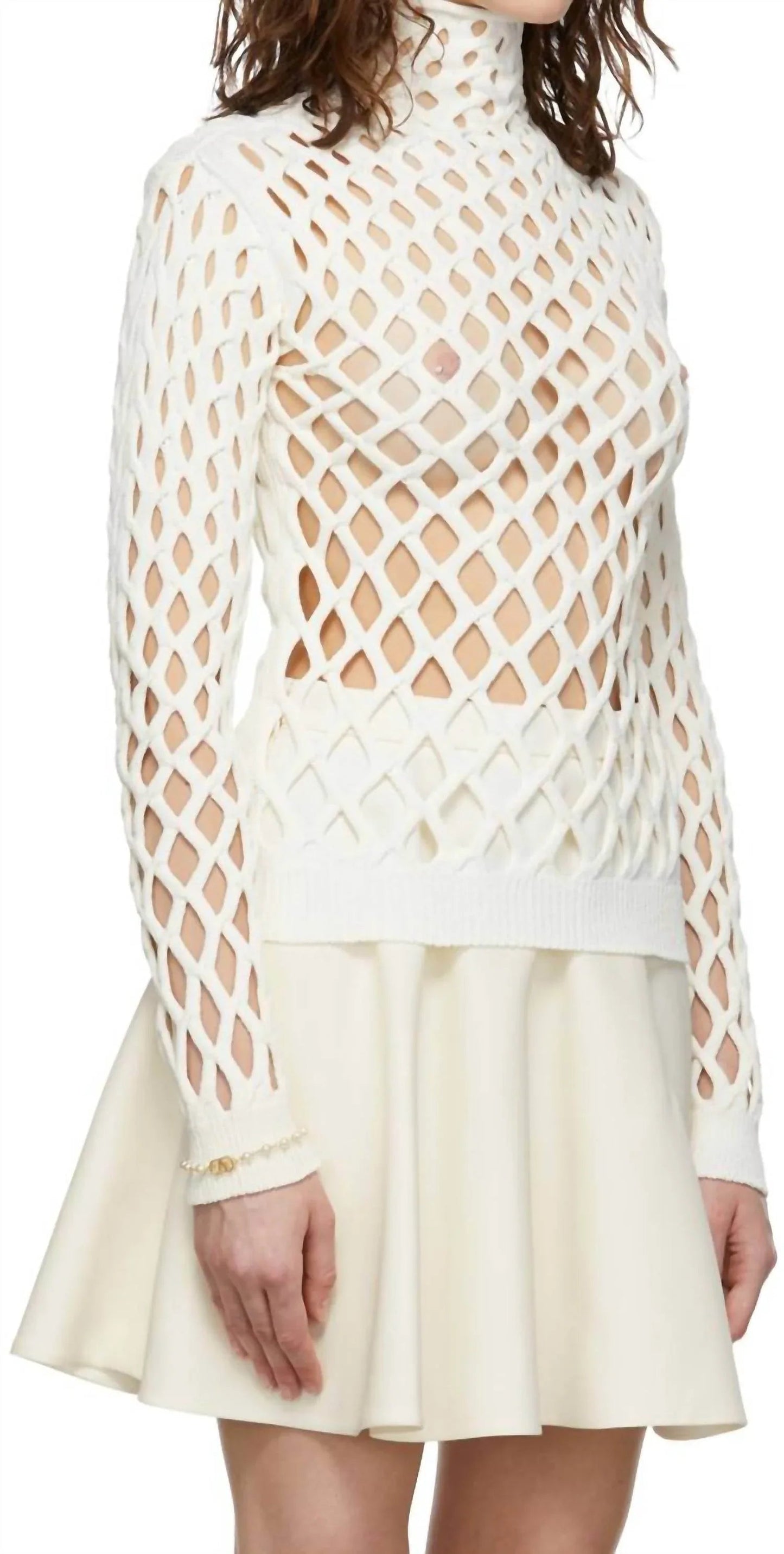 Cut-out Knitted Top
