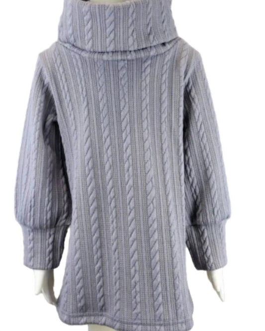 Women's Cowlneck Cable Knit Sweater