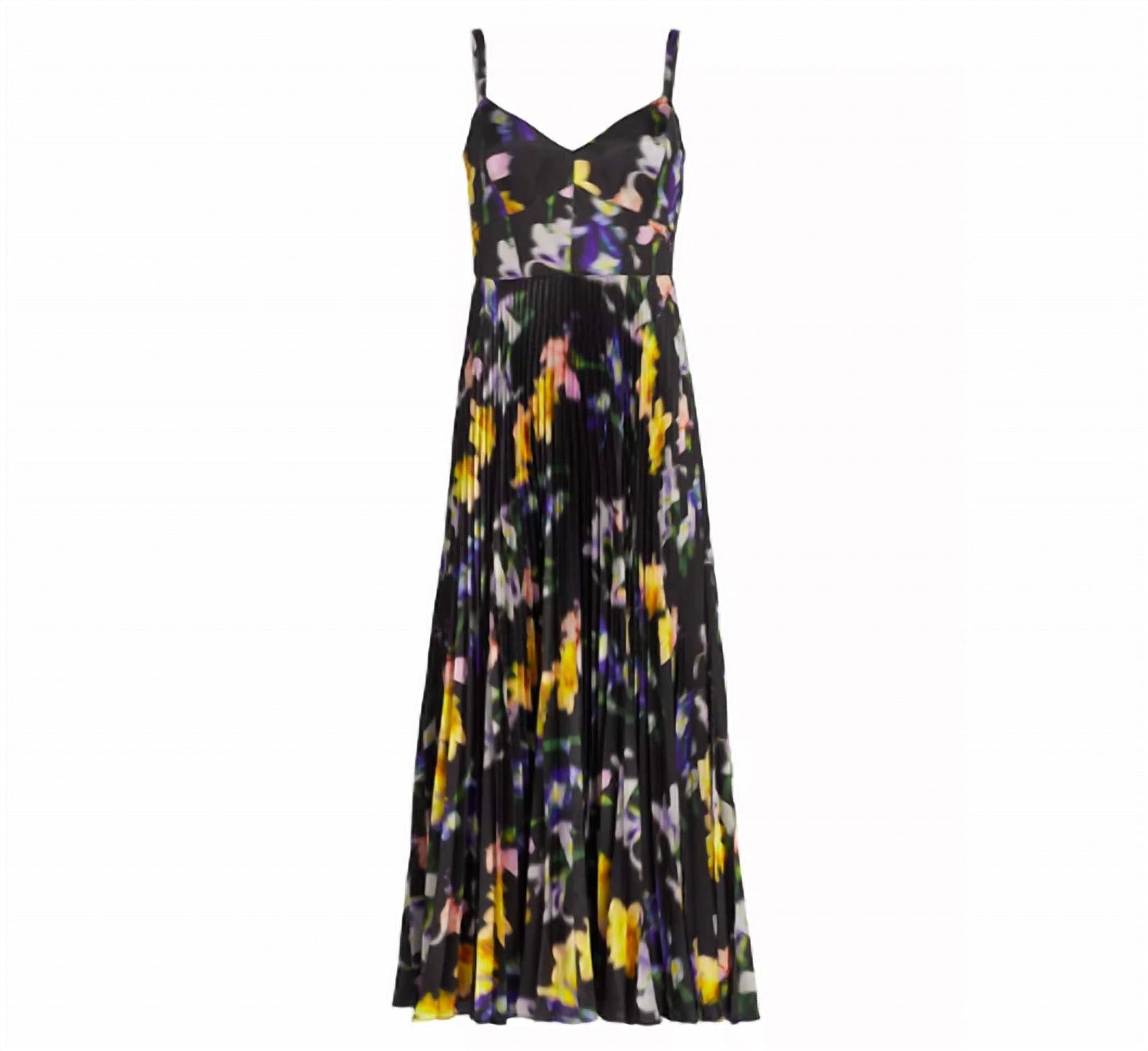 Ella Floral Satin Midi Dress