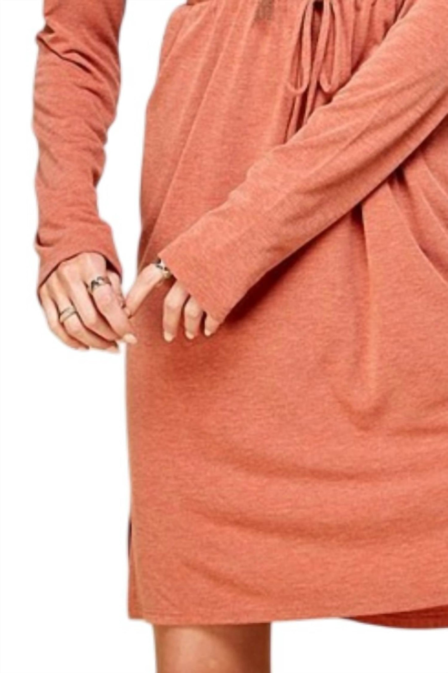 Langärmeliges Midikleid – Große Größen