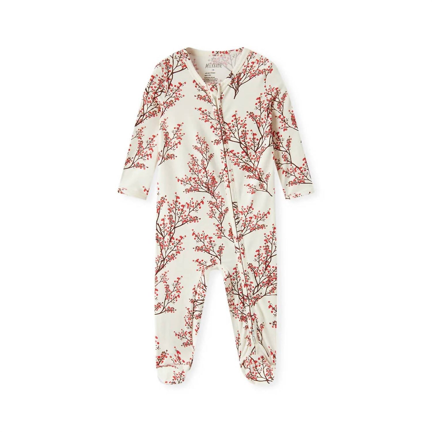 Kid's Organic Cotton Stretch Zip Footed Romper
