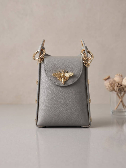 Women's Bumblebee Leather Cellphone Case Bag