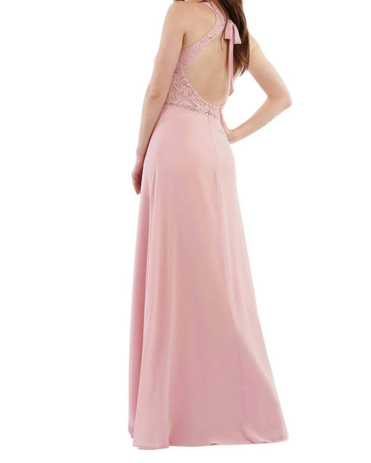 Charlotte Chiffon & Lace Long Bridesmaid Dress