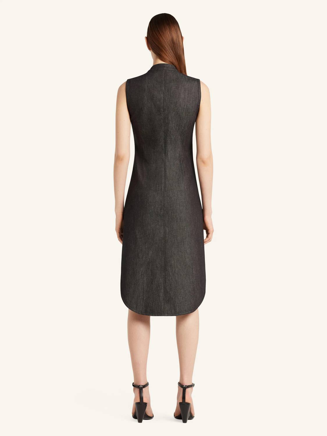 Biker Zipped Denim Dress