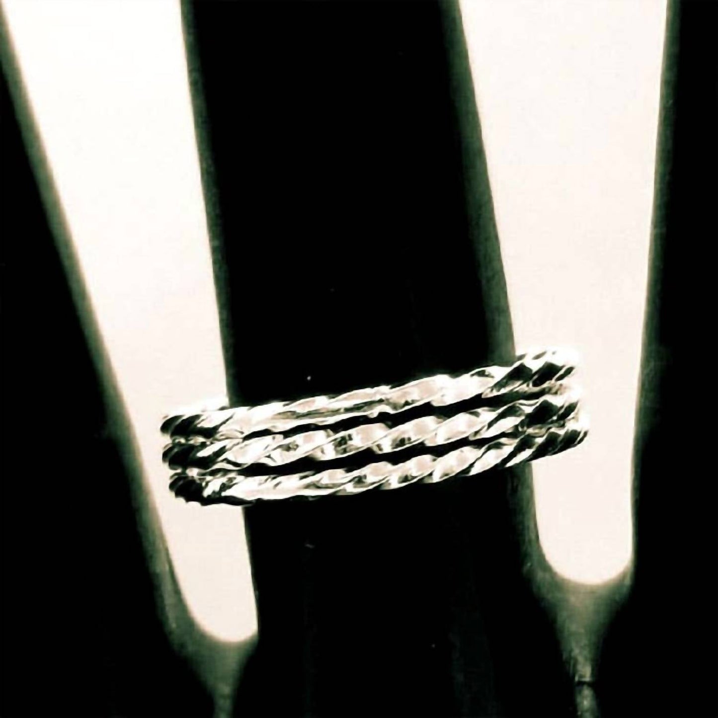 Damen Roma Twist Ring-Set (stapelbar)