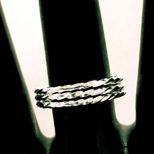 Women's Roma Twist Stackable Ring Set