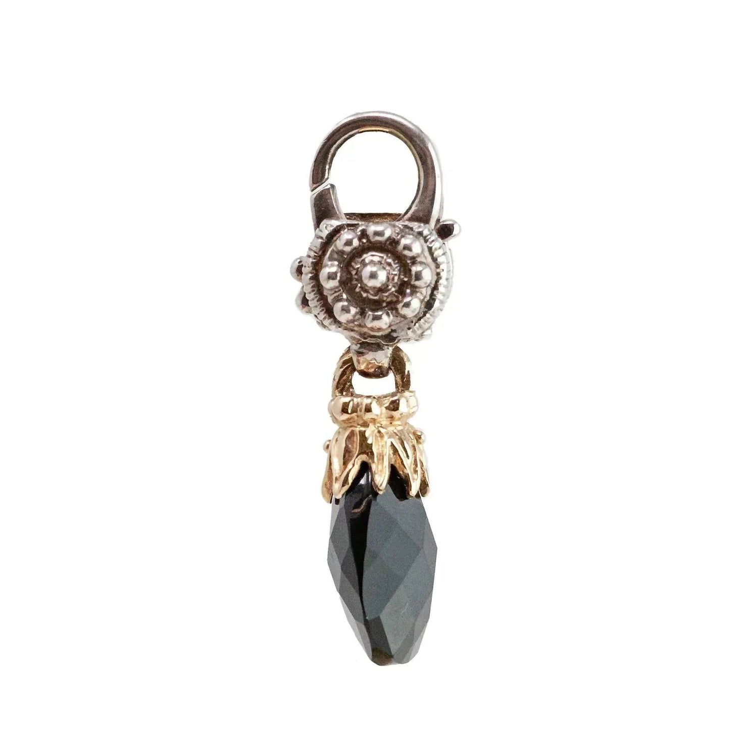 14k Gold Onyx Charm