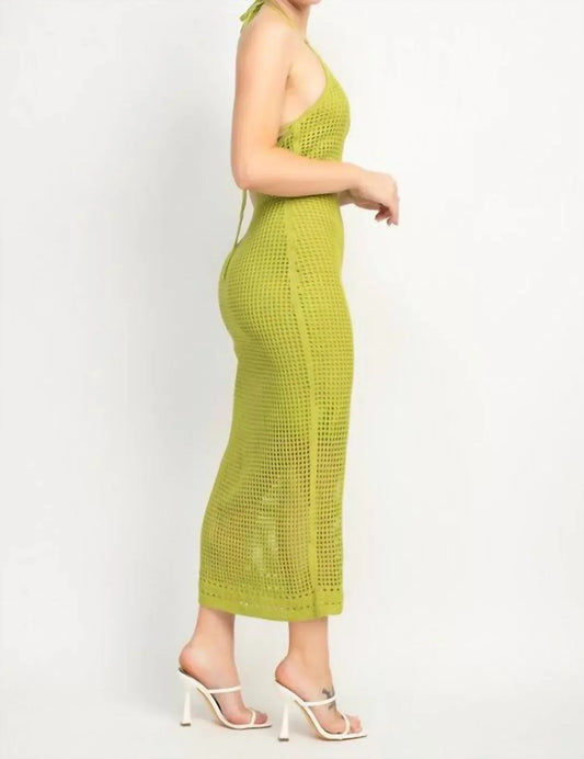 Neckholder rückenfreies Bodycon Maxikleid