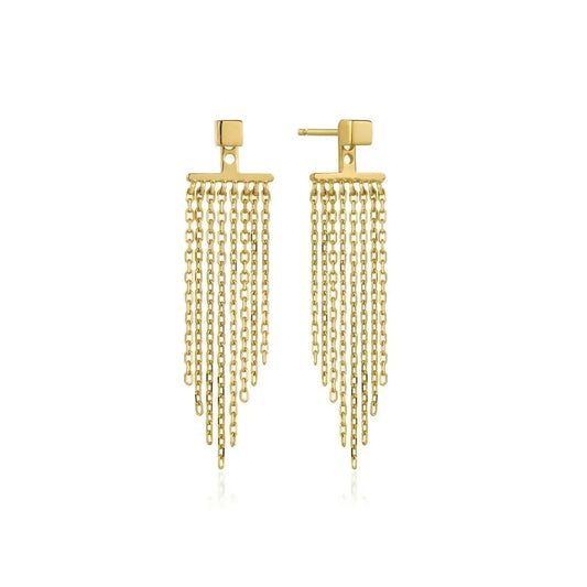 Fringe Fall Ear Jacket Earrings