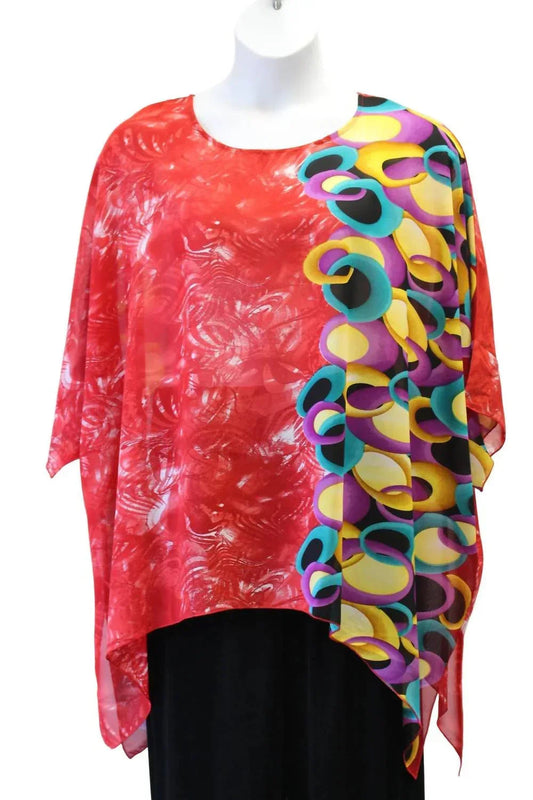 Women's Abstract Print Art To Wear Top