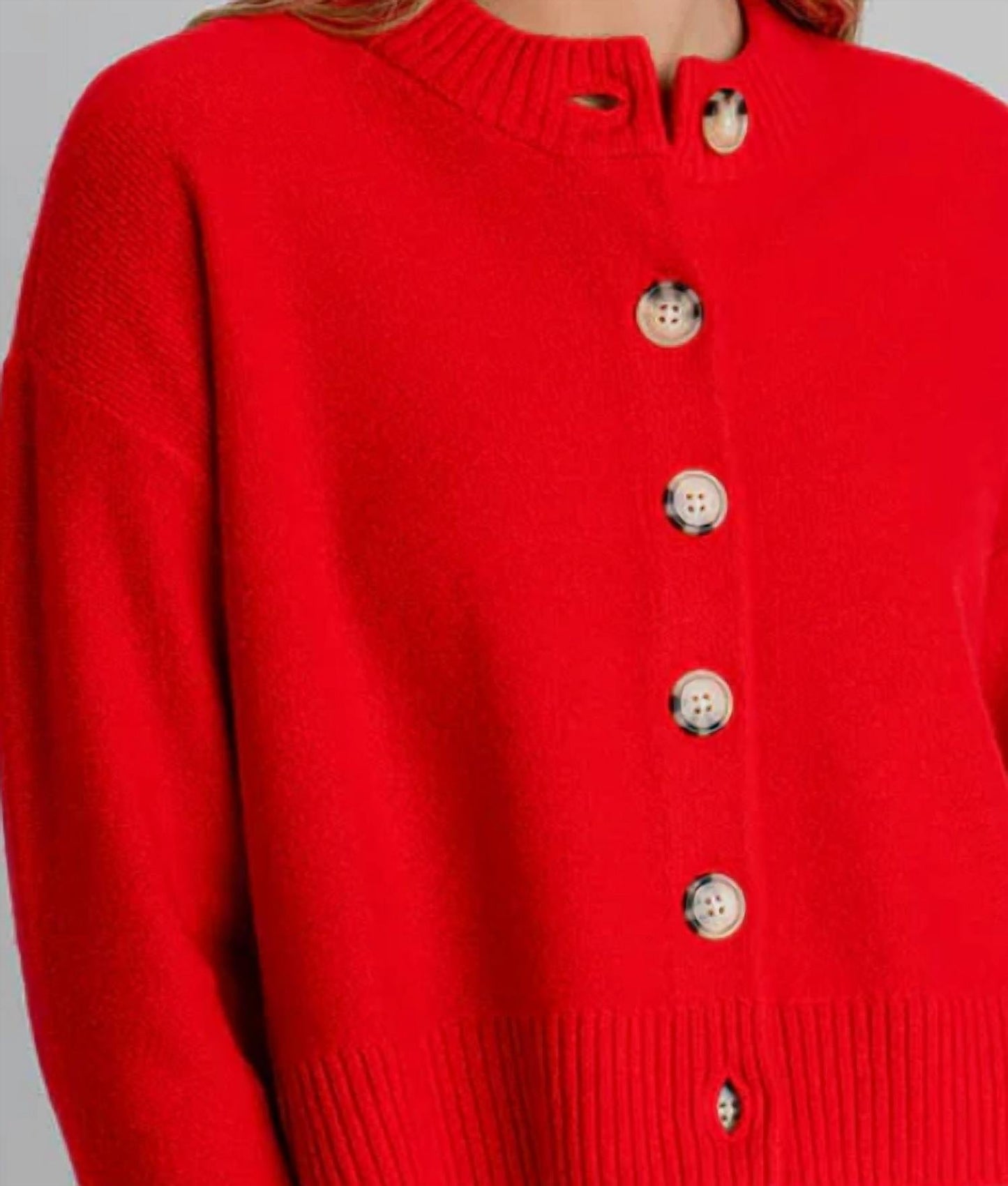 Nina Cardigan mit Rundhalsausschnitt