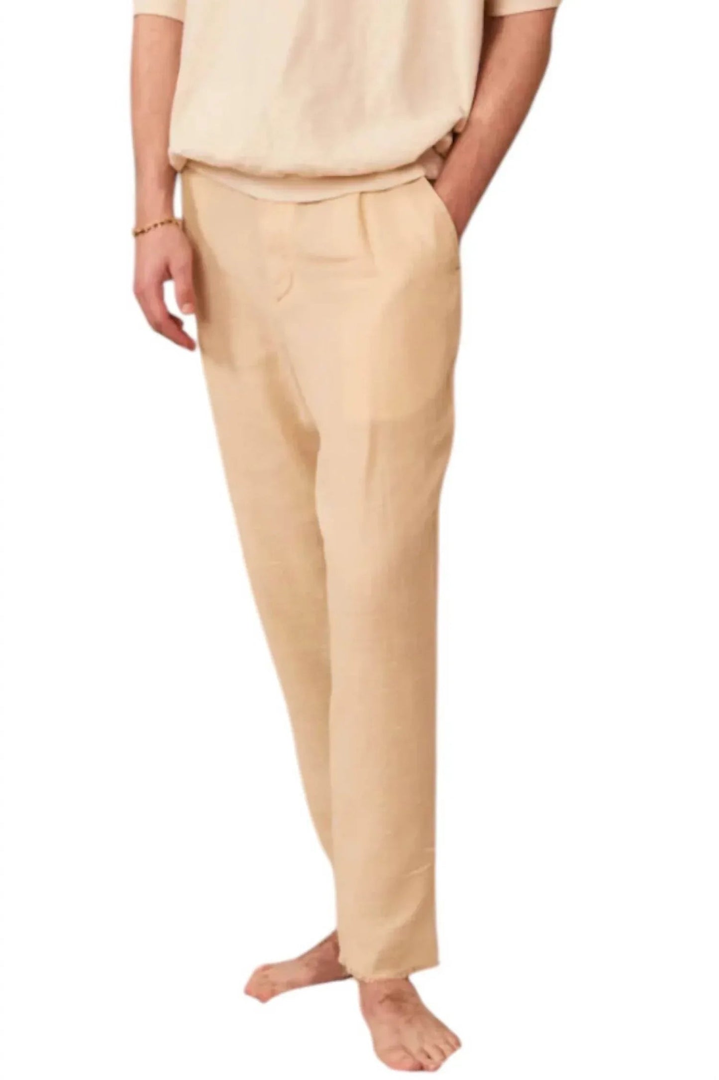 Single Pleat Tapered Trouser