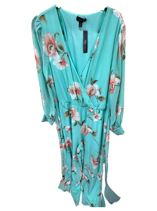 Women's V Neck Floral Jumper