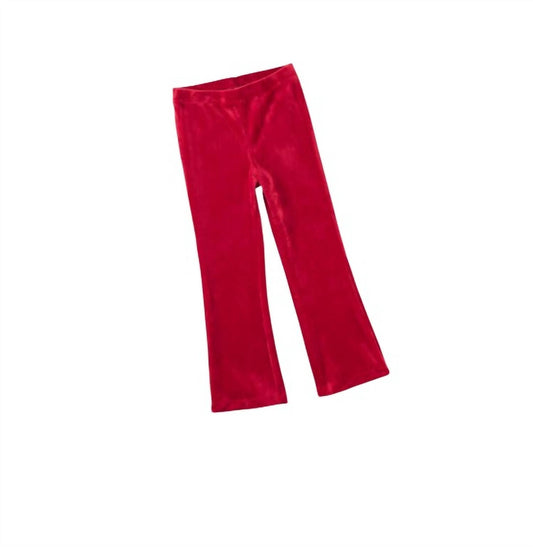 Mädchen-Velour-Schlaghose