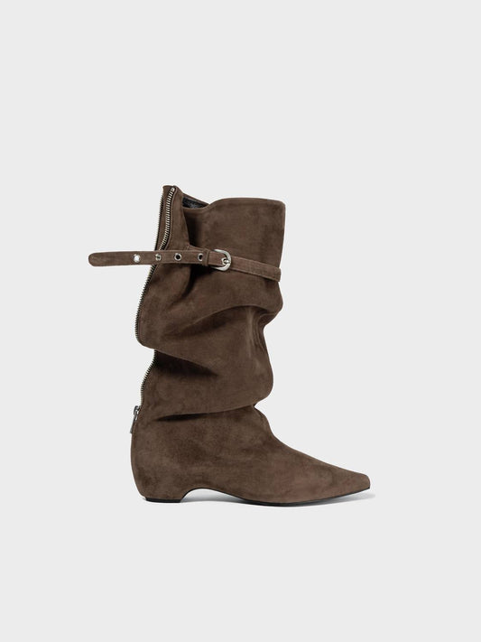Women's Suede Middle Boots
