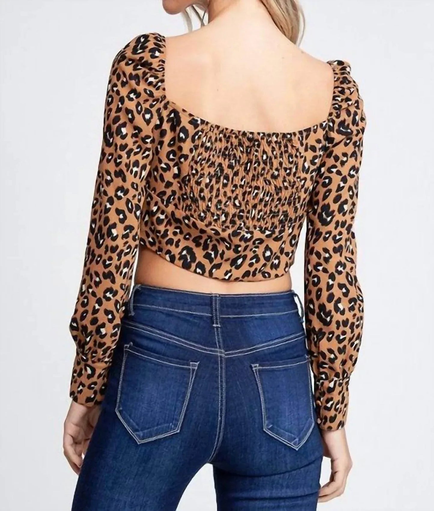 Jacqueline Leopard Crop Top