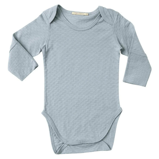 Baby's Pointelle Onesie With Handcovers