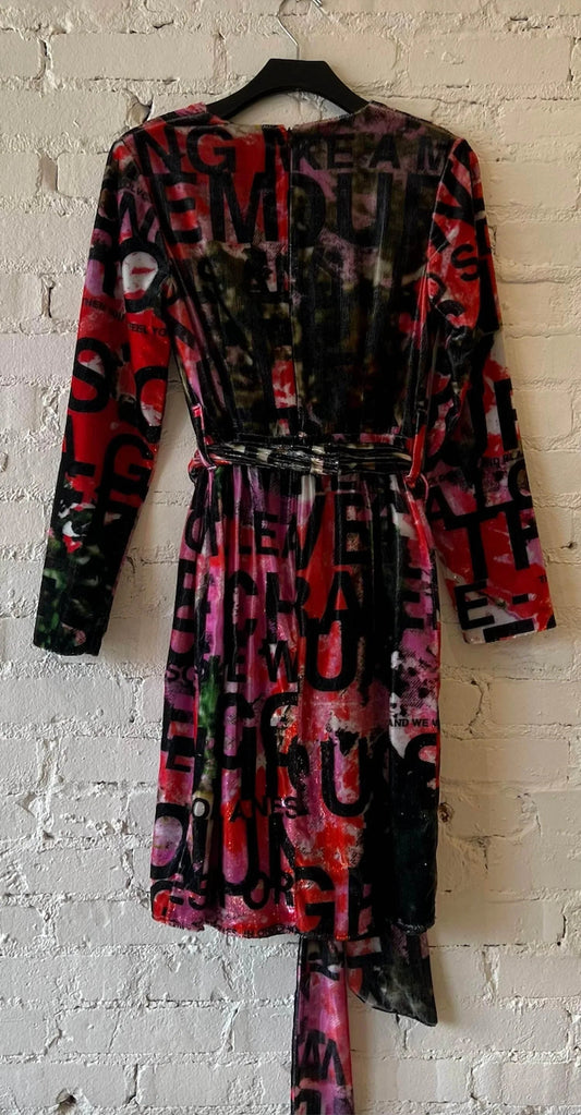 Women's Dream For Winter Faux Wrap Cocktail Dress