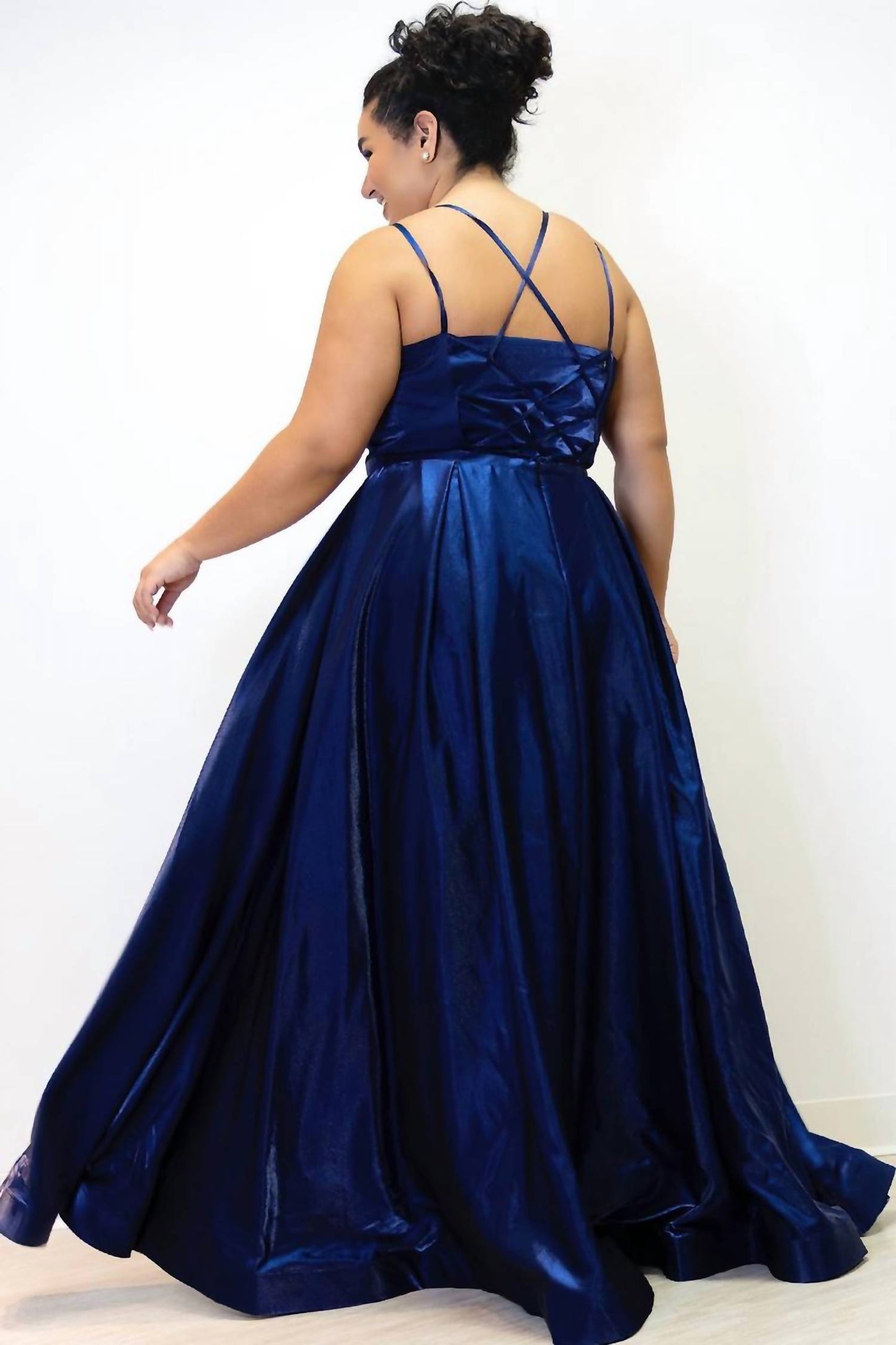 A-line Scoop Neck Gown