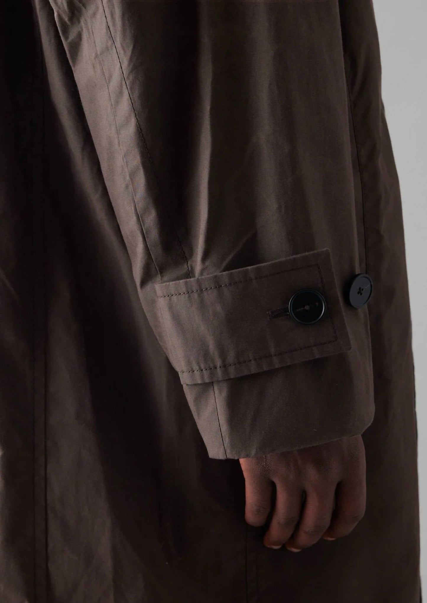 Trenchcoat aus gewachster Baumwolle