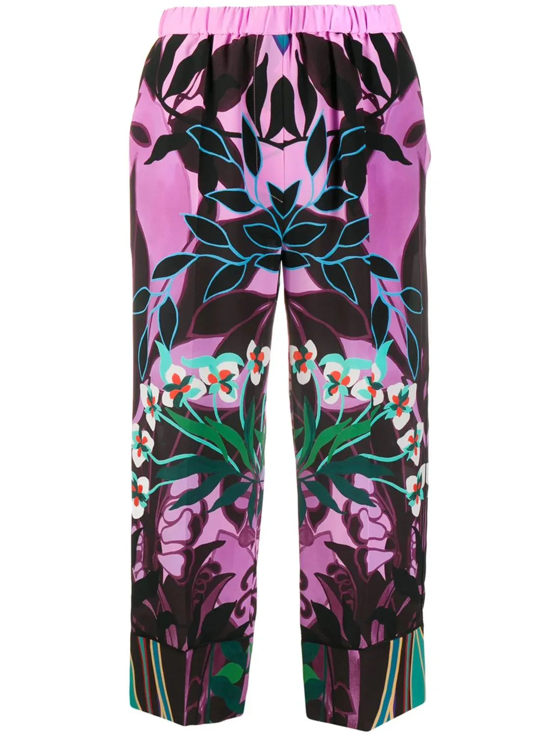 Culottes mit Orchideenmuster
