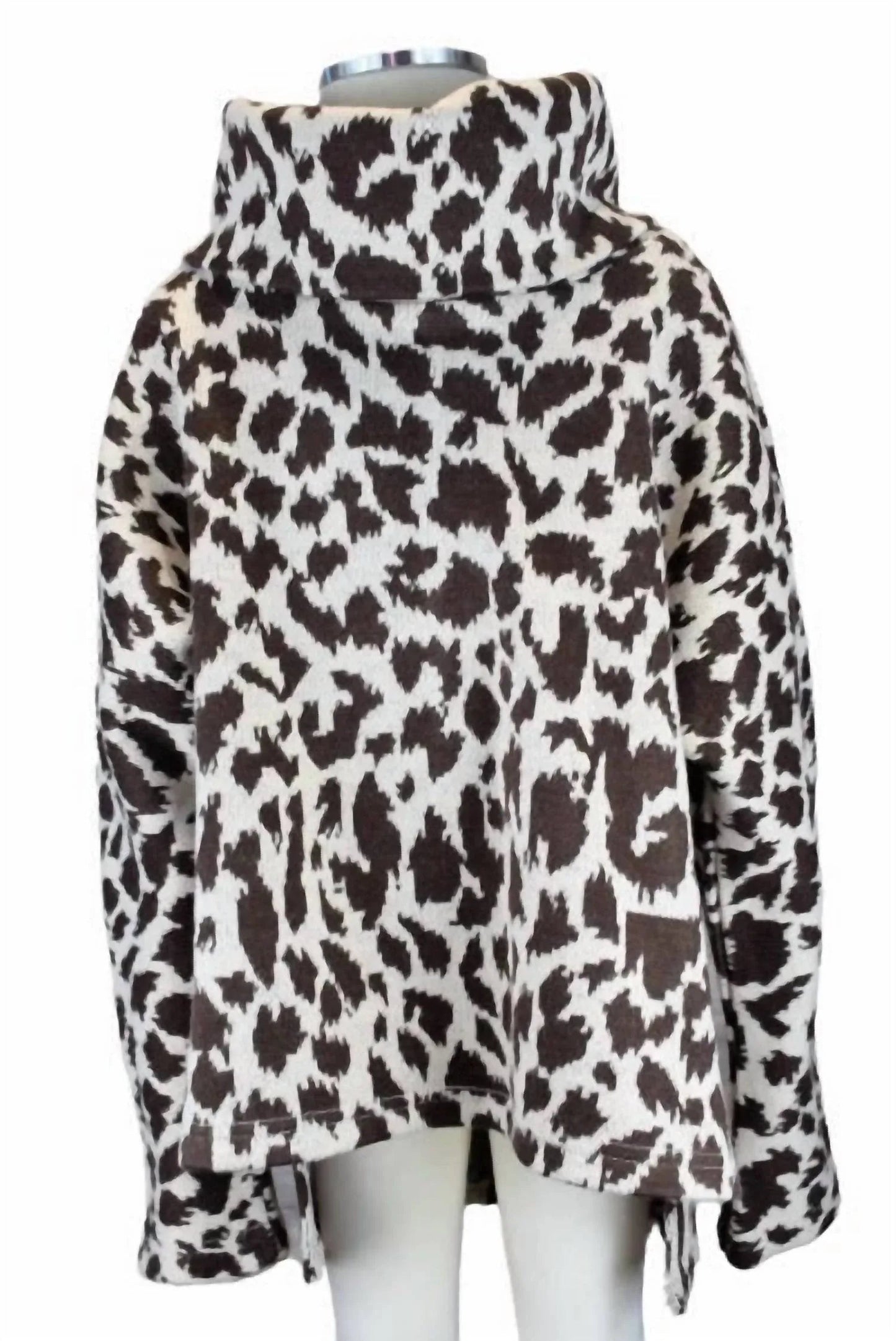 Jacquard-Tunika-Top mit Rollkragen für Mädchen