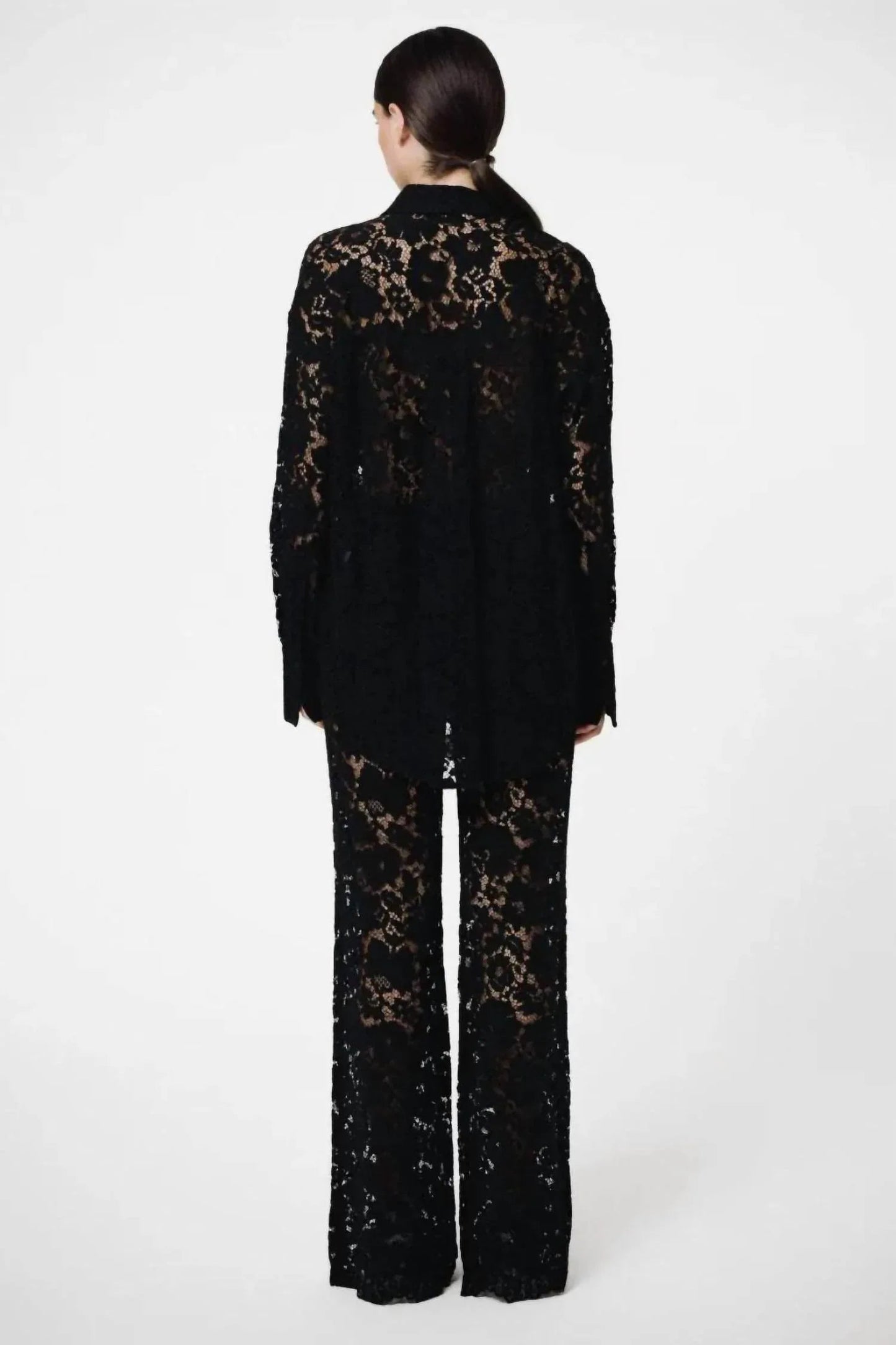 London Lace Oversized Hemdbluse