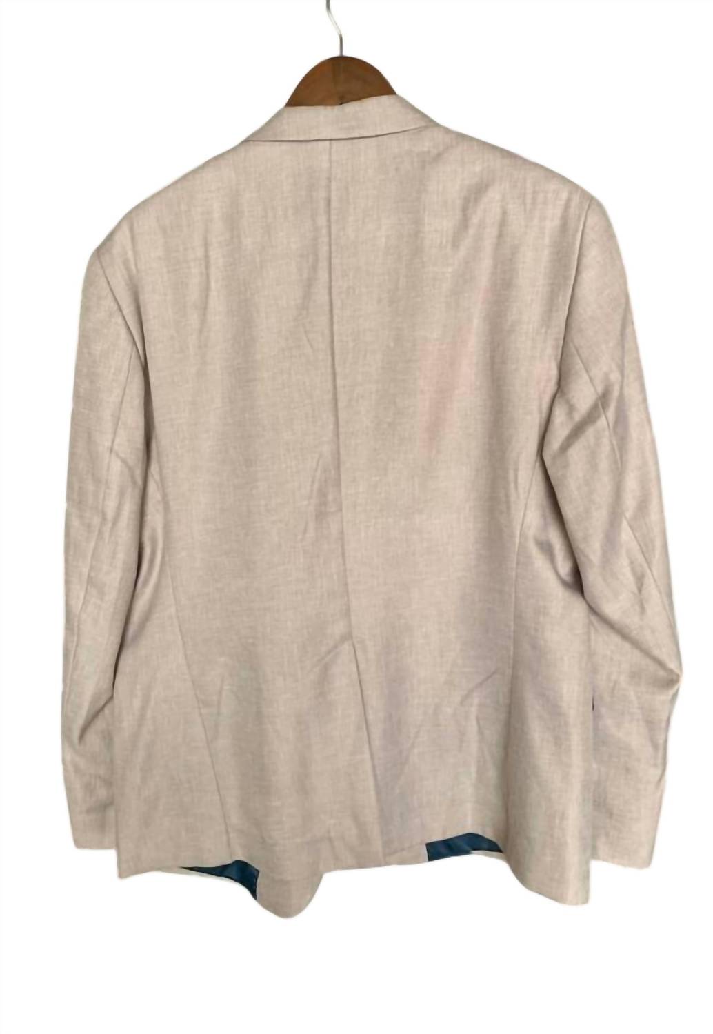 Herren-Baumwoll-Blazer „Bold Spot“ mit Blumenfutter aus Seide