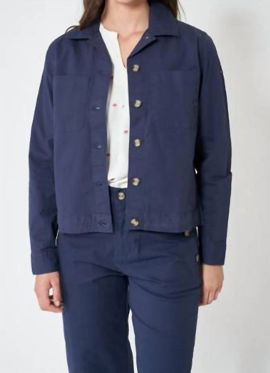 Button Down Twill Jacket