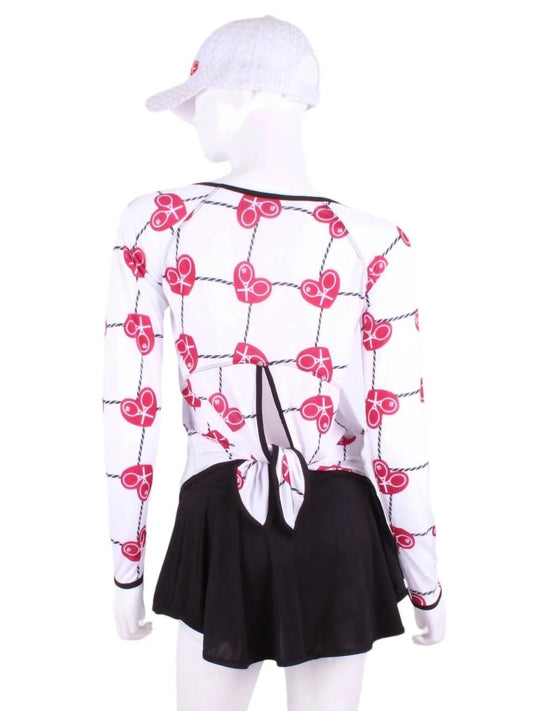 Women's Tie Back Long Sleeve Tennis Tee
