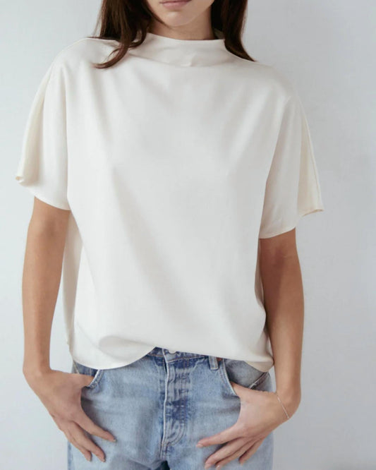 Women's Butter Satin Batwing Top