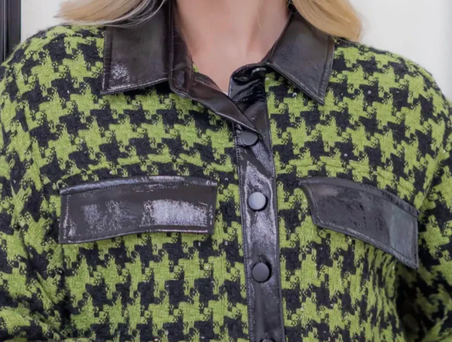 Elektrische Hahnentritt-Jacke