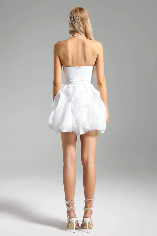 Janka Flower Mesh Minikleid