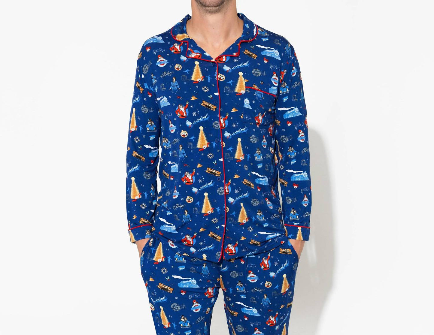 Herren The Polar Express Bambus-Pyjama-Set
