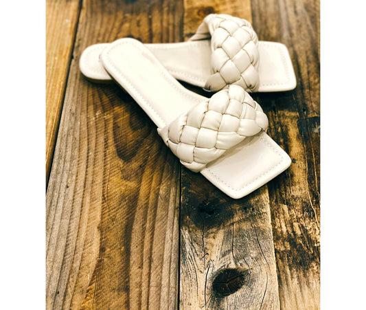 Women's Woven Flat Slides